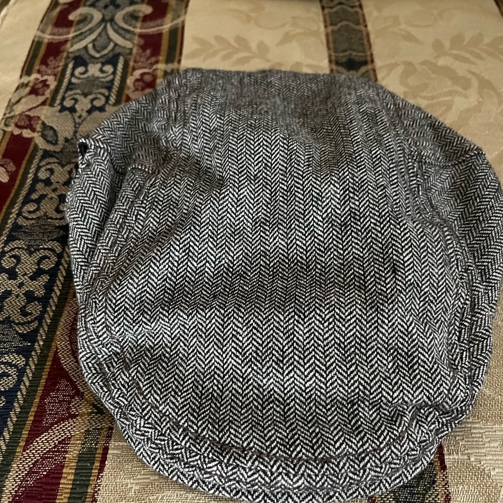 Baby Gap Hat, herringbone tweed but snap button.